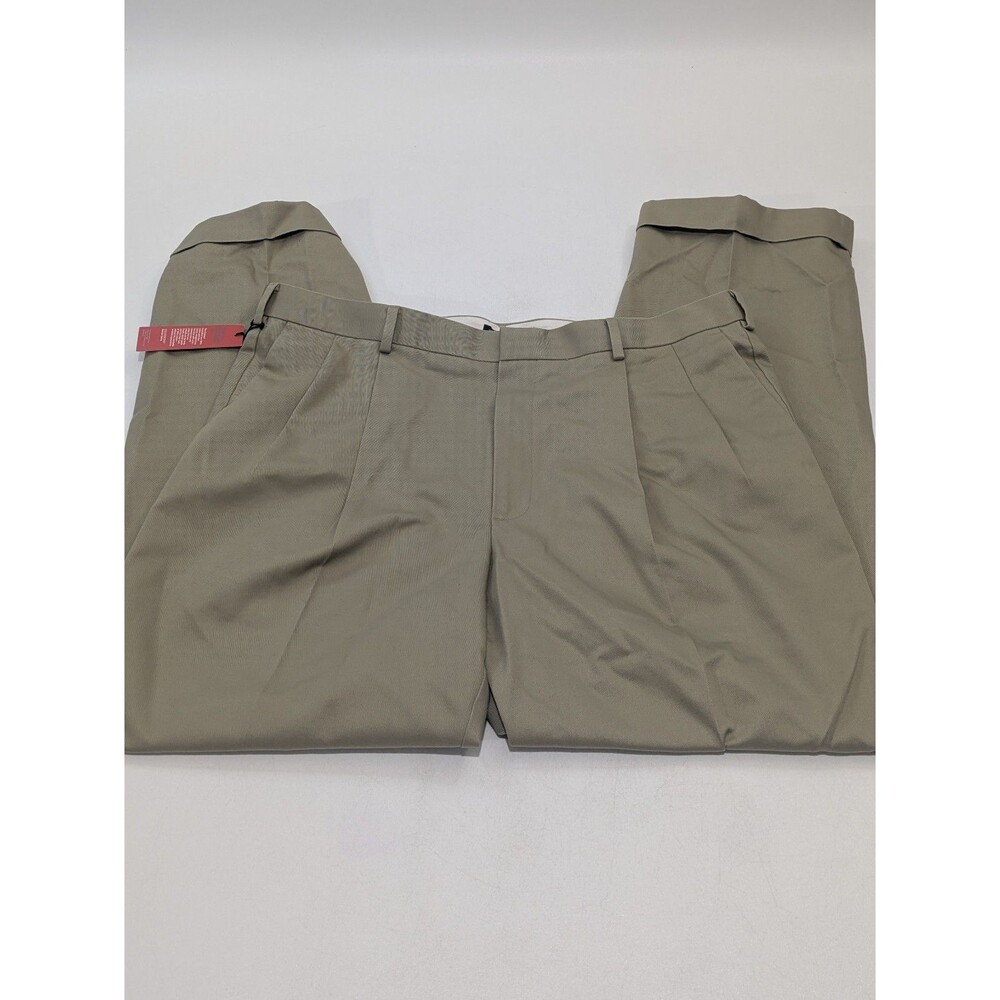 Dockers Premium Never Iron Khaki Pants Mens 38x32 Flat Front